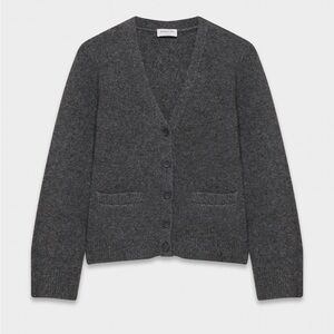 Aritzia seaport Charcoal Cardigan Sweater